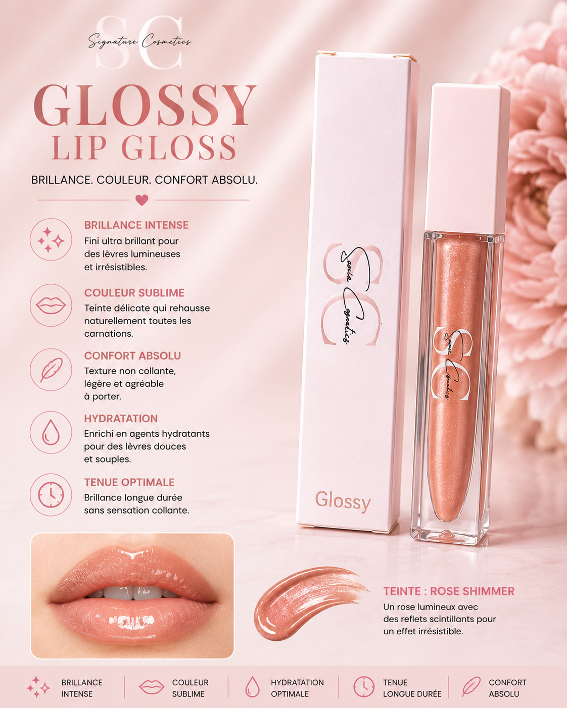 Gloss brillant Samia Cosmetics 2