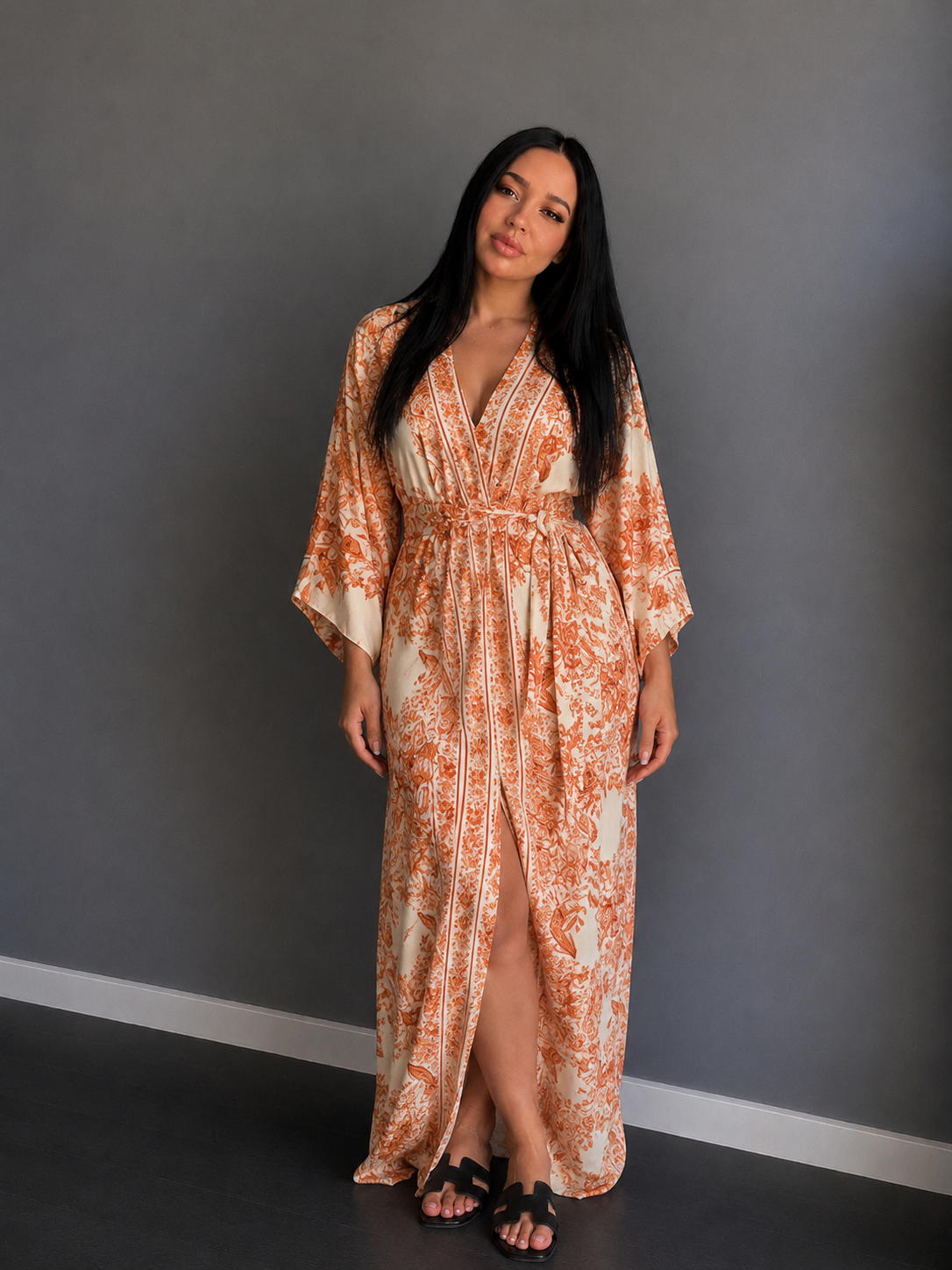 Robe Fleur Orange