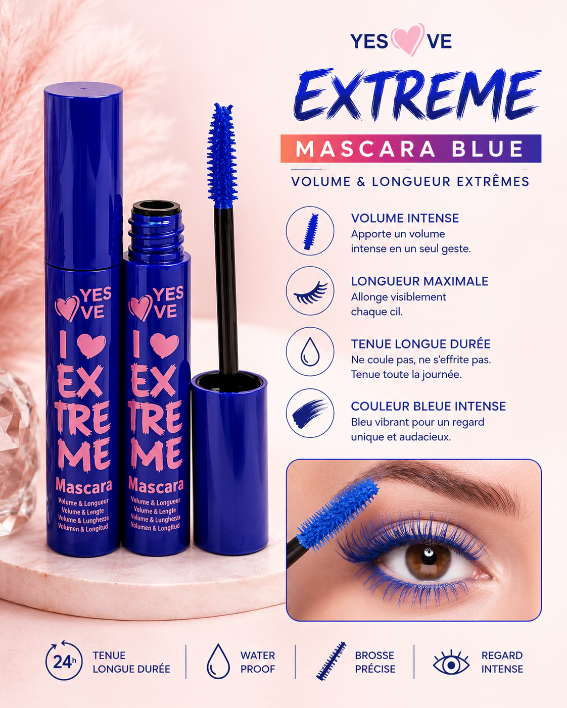 Mascara Bleu love