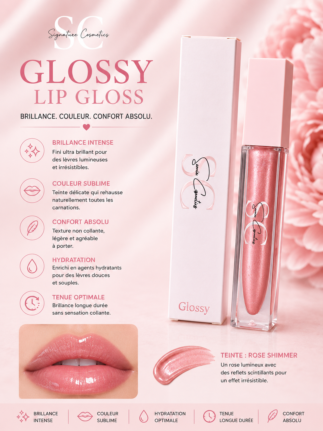 Gloss brillant Samia Cosmetics 1