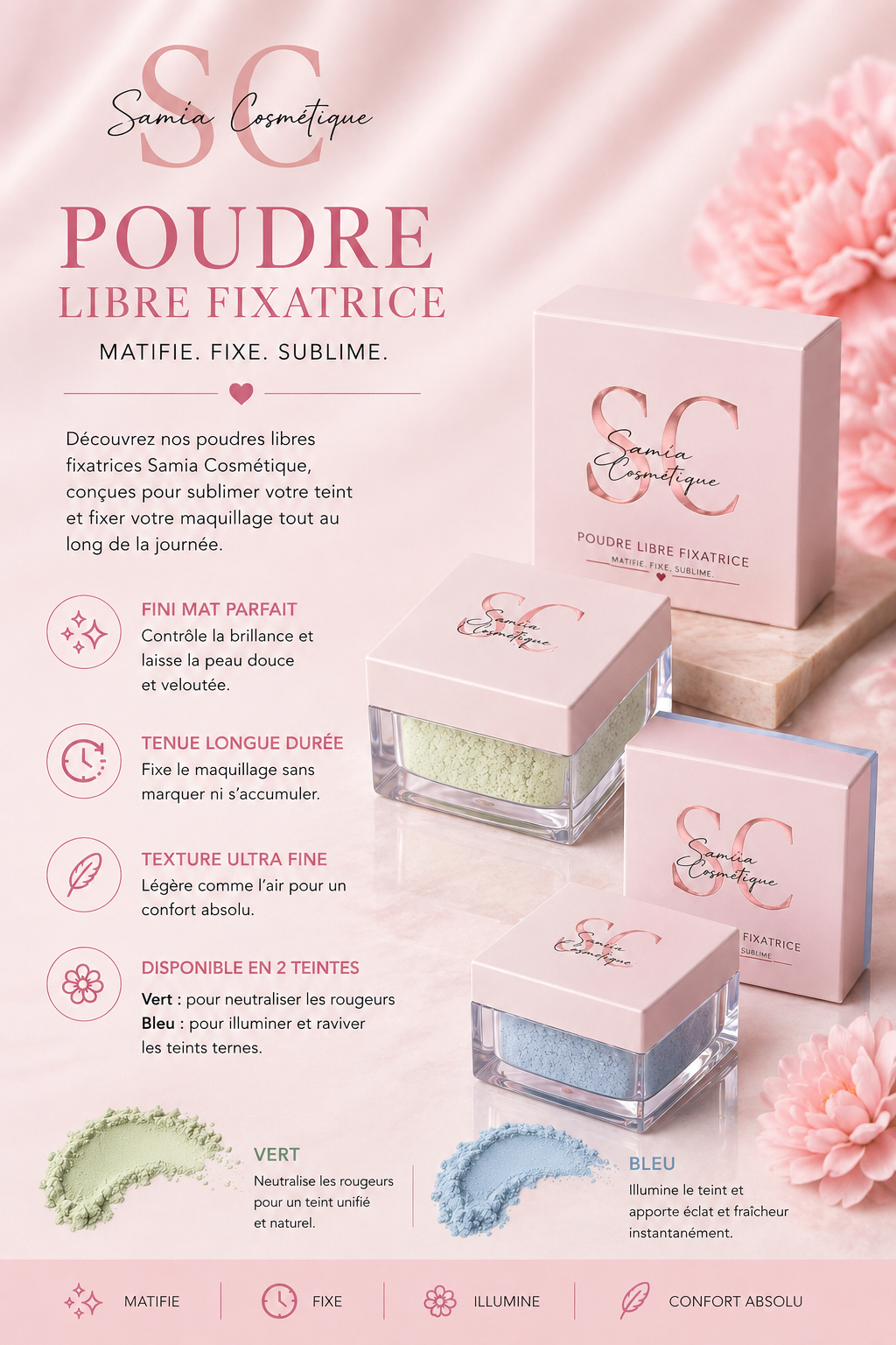 Poudre libre Samia cosmetics